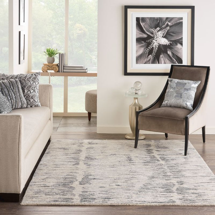 Nourison Ocean OCP03 Cream Charcoal Rug