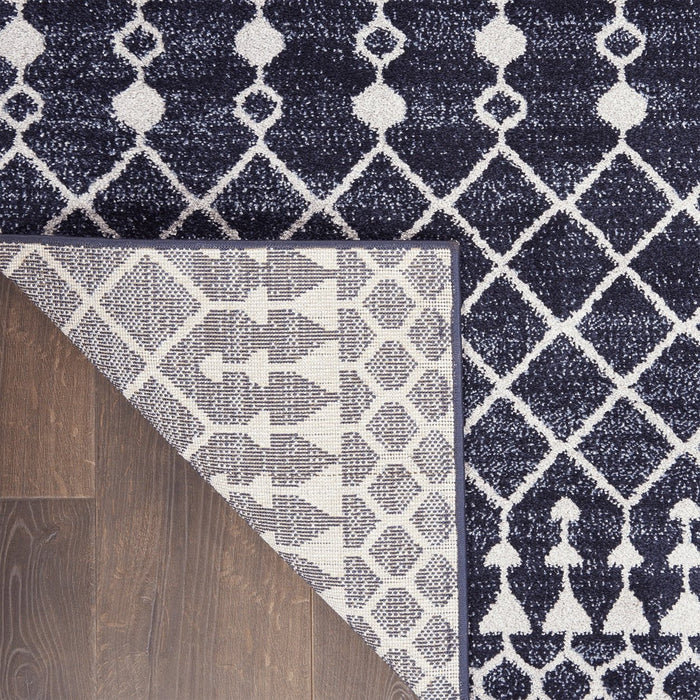 Nourison Palermo PMR03 Navy / Grey Rug