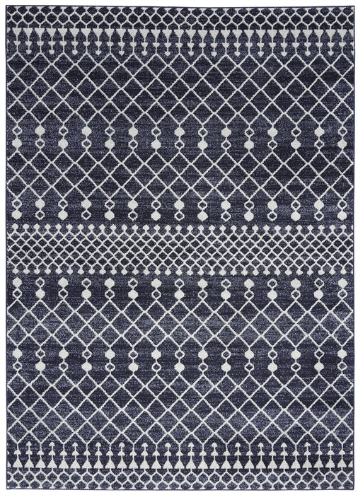 Nourison Palermo PMR03 Navy / Grey Rug