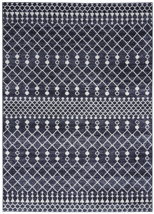Nourison Palermo PMR03 Navy / Grey Rug