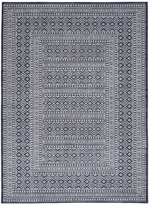 Nourison Palermo PMR04 Navy / Grey Rug