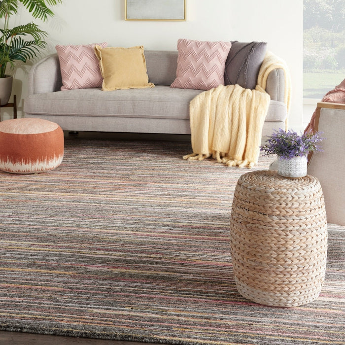 Nourison Plateau PAE01 Grey Flame Rug