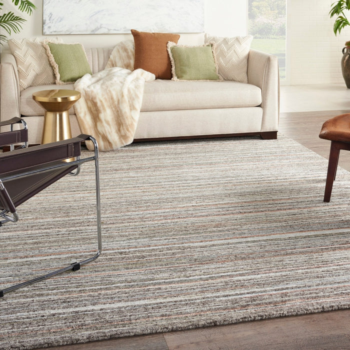 Nourison Plateau PAE01 Grey Green Rug