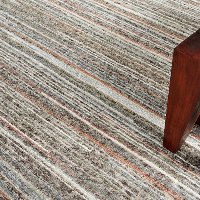 Nourison Plateau PAE01 Grey Green Rug