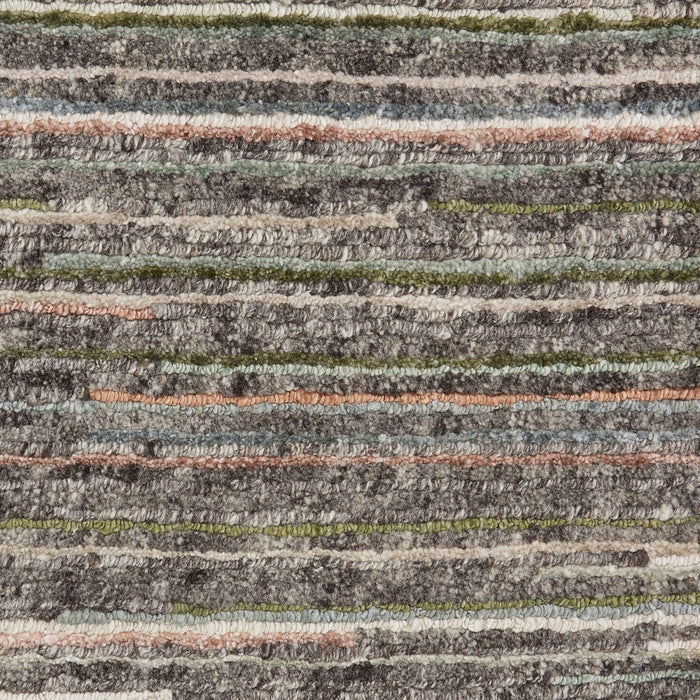 Nourison Plateau PAE01 Grey Green Rug