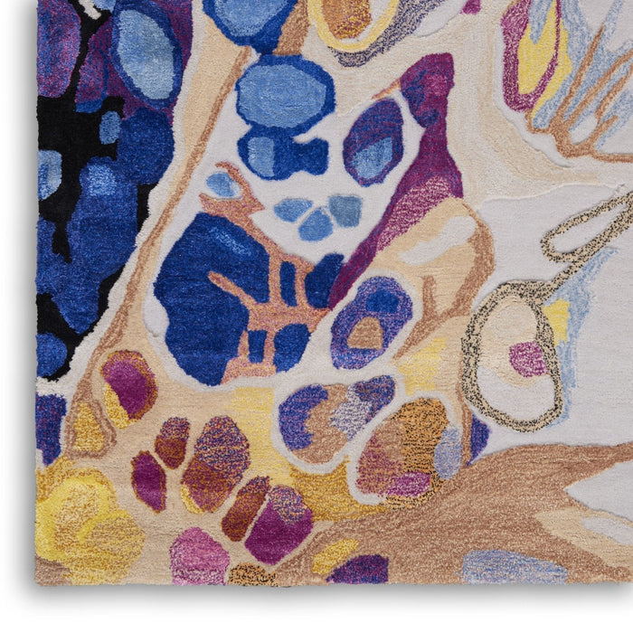 Nourison Prismatic PRS20 Grey Lilac Multi Rug