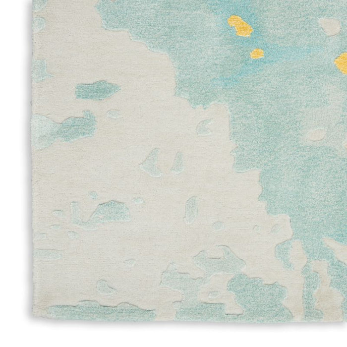 Nourison Prismatic PRS26 Seafoam Gold Rug