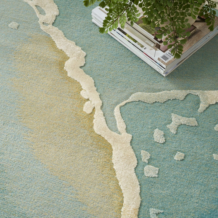 Nourison Prismatic PRS27 Grey Seafoam Rug