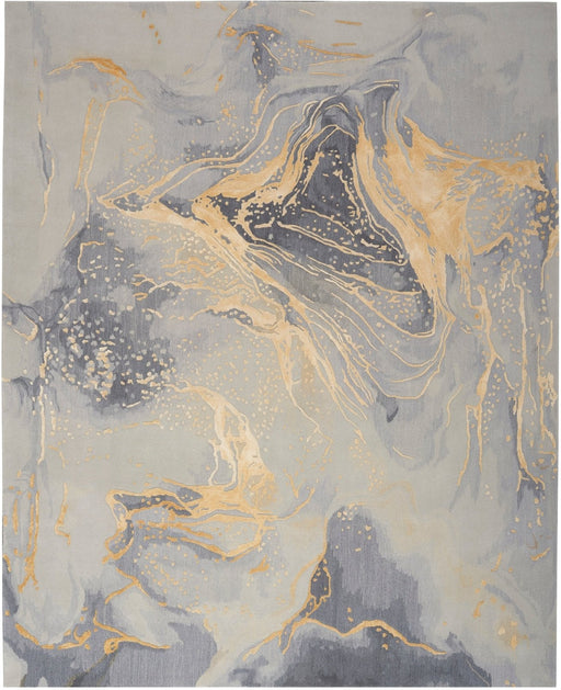 Nourison Prismatic PRS28 Grey Gold Rug
