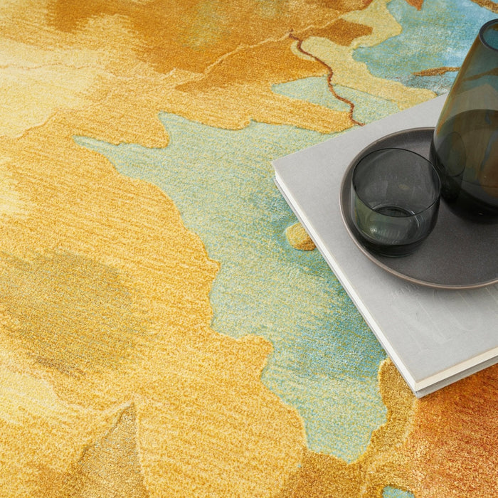 Nourison Prismatic PRS29 Gold Multicolour Rug