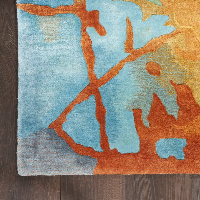 Nourison Prismatic PRS29 Gold Multicolour Rug
