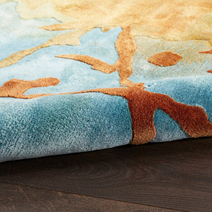 Nourison Prismatic PRS29 Gold Multicolour Rug