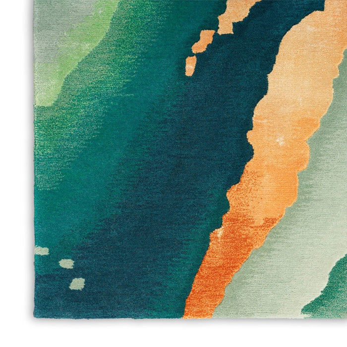 Nourison Prismatic PRS30 Emerald Rug