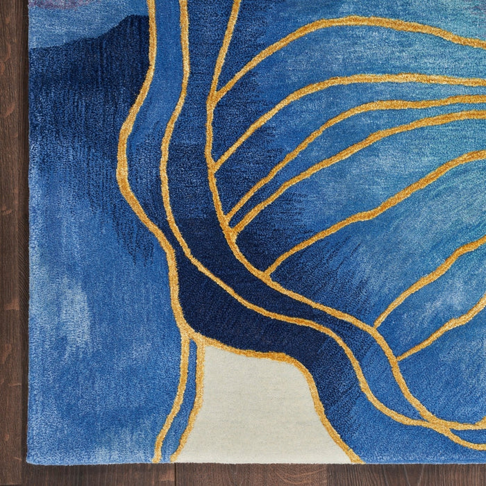 Nourison Prismatic PRS32 BLGLD Rug