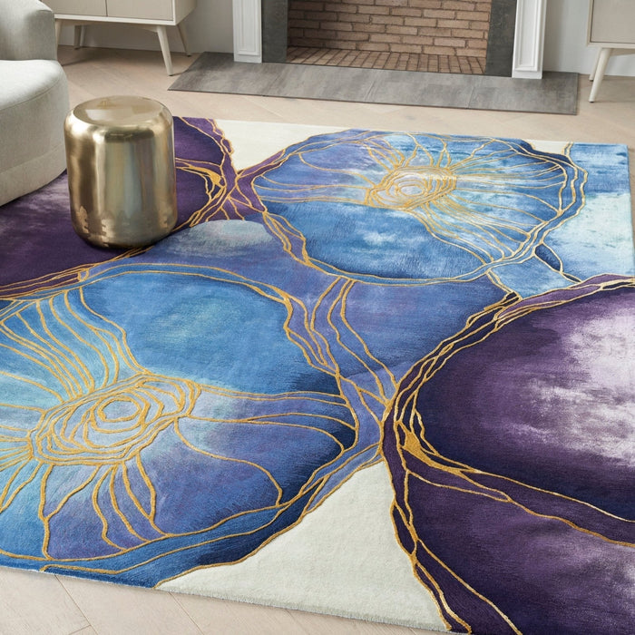 Nourison Prismatic PRS32 BLGLD Rug