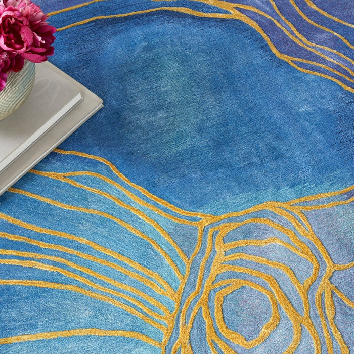 Nourison Prismatic PRS32 BLGLD Rug