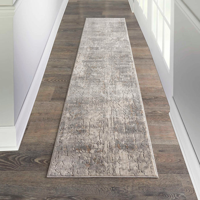 Nourison Quarry QUA03 Beige Grey Runner Rug
