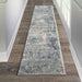 Nourison Quarry QUA04 Grey Beige Runner Rug