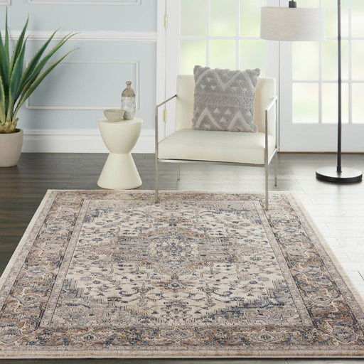 Nourison Quarry QUA05 Beige Grey Ivory Rug