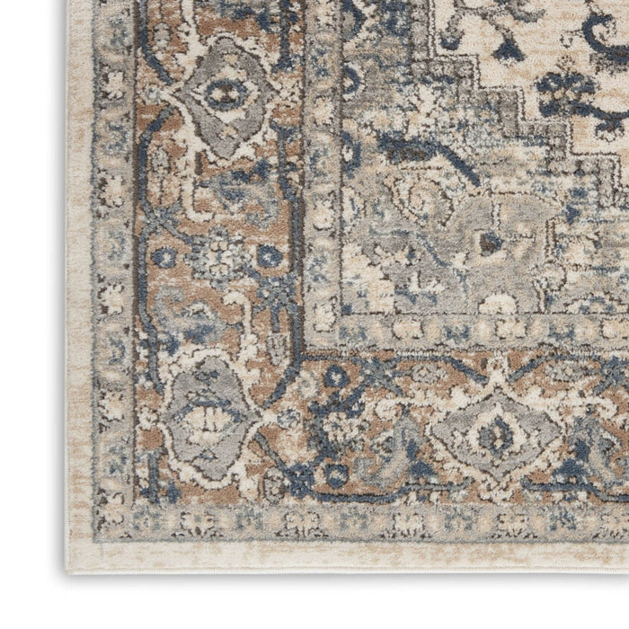 Nourison Quarry QUA05 Beige Grey Ivory Rug