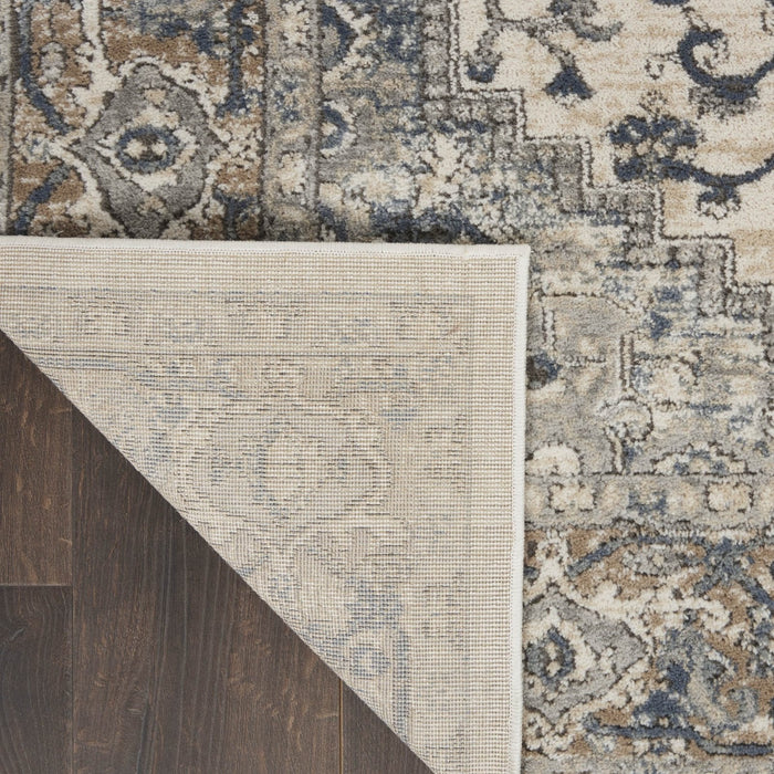Nourison Quarry QUA05 Beige Grey Ivory Rug