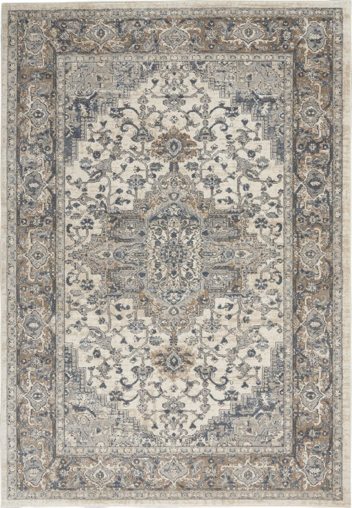 Nourison Quarry QUA05 Beige Grey Ivory Rug
