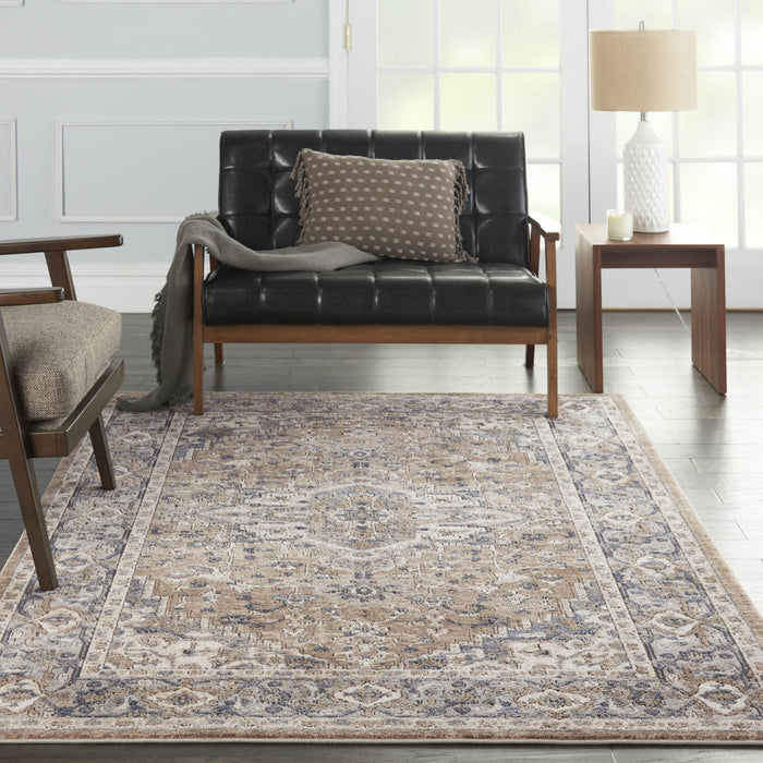 Nourison Quarry QUA05 Beige Grey Rug