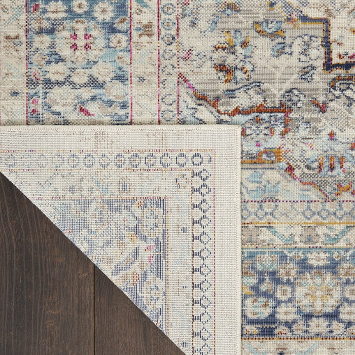 Nourison Quarry QUA05 Ivory Grey Runner Rug