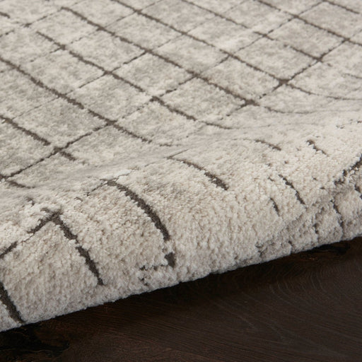 Nourison Quarry QUA13 Ivory Grey Runner Rug