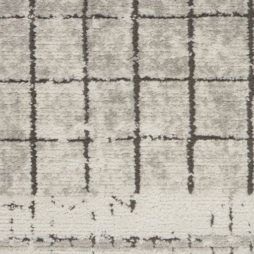 Nourison Quarry QUA13 Ivory Grey Runner Rug