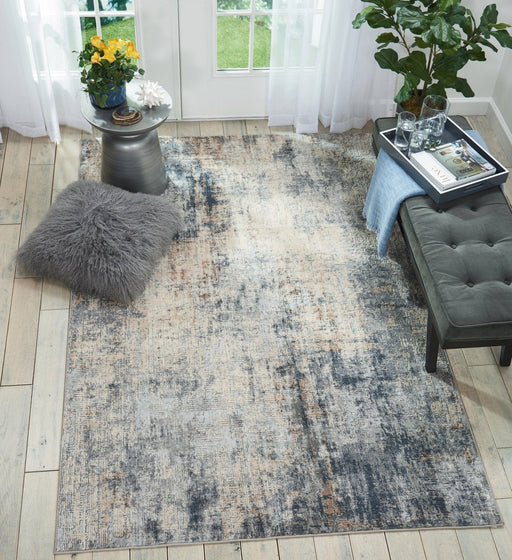 Nourison Rustic Textures RUS01 Tappeto Grigio / Beige