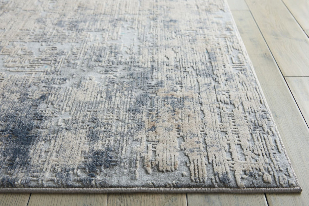 Nourison Rustic Textures RUS01 Grey Beige Runner Rug