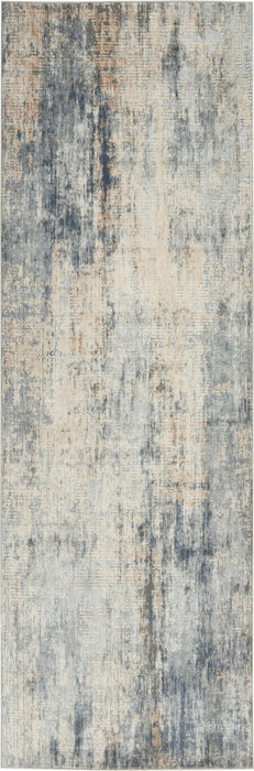 Nourison Rustic Textures RUS01 Grey Beige Runner Rug