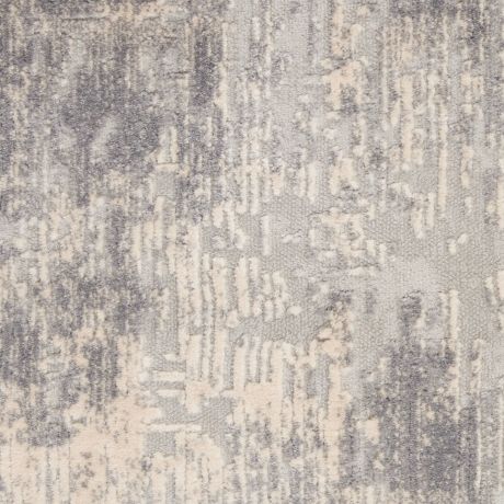 Nourison Rustic Textures RUS01 Ivory Silver Runner Rug