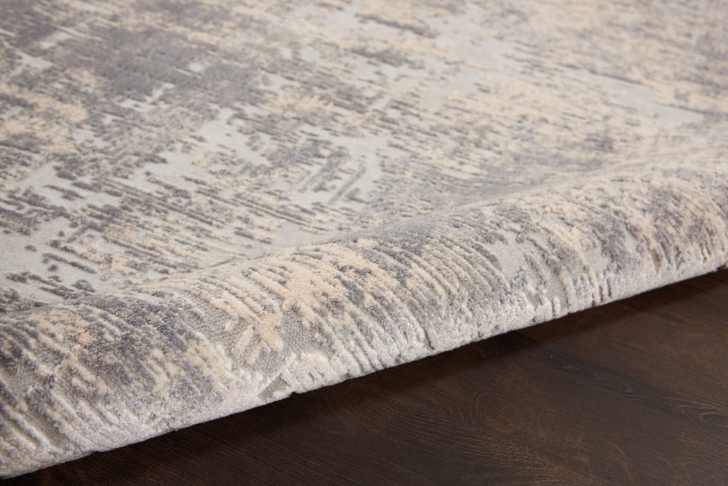 Nourison Rustic Textures RUS01 Ivory Silver Runner Rug