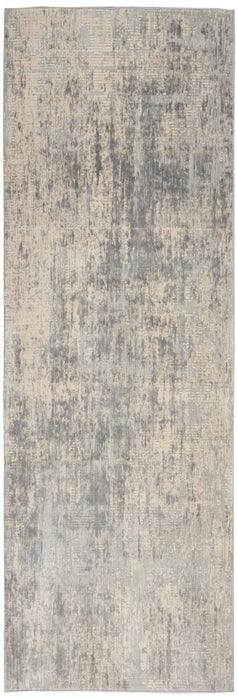 Nourison Rustic Textures RUS01 Ivory Silver Runner Rug
