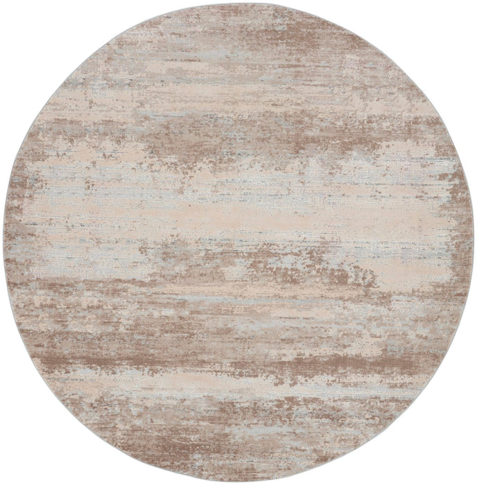 Nourison Rustieke Texturen RUS03 Beige Rond Vloerkleed