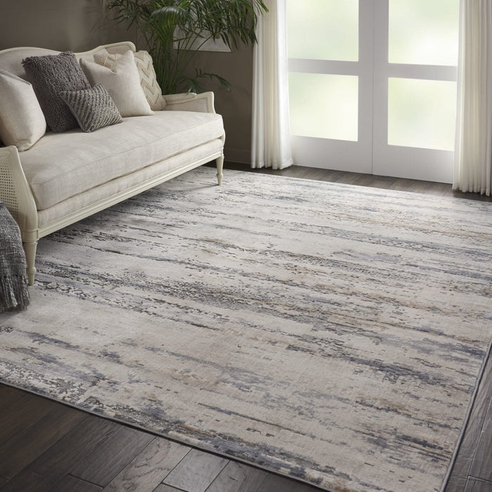 Nourison Rustic Textures RUS04 Tappeto grigio beige