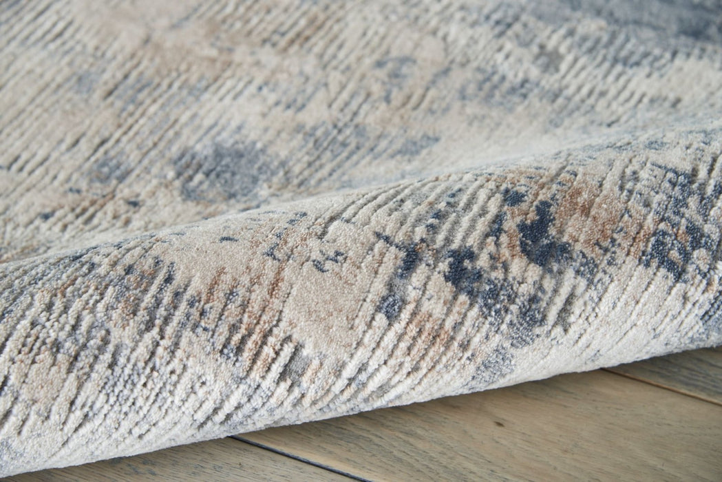 Nourison Rustic Textures RUS05 Beige / Grey Runner Rug