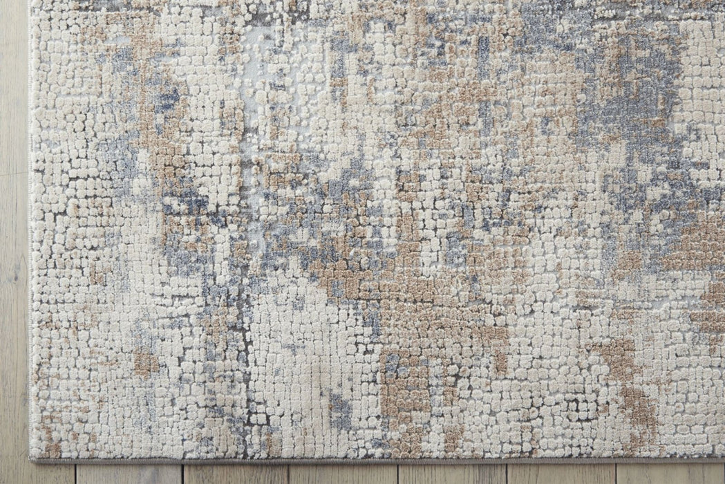 Nourison Rustic Textures RUS06 Beige Grey Runner Rug