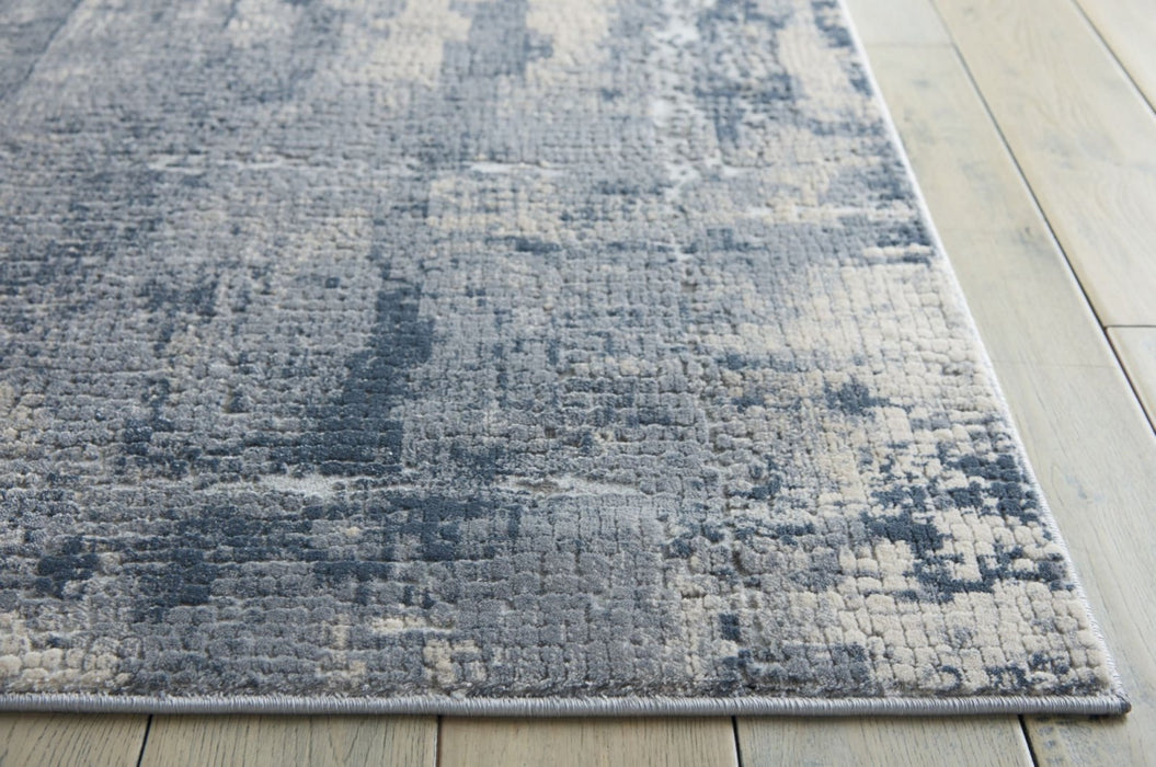 Nourison Rustic Textures RUS06 Grey Beige Runner Rug