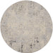 Nourison Rustic Textures RUS07 Grey Beige Round Rug