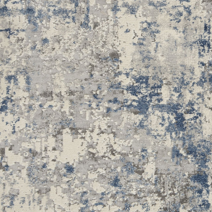 Nourison Rustic Textures RUS07 Tappeto blu grigio avorio