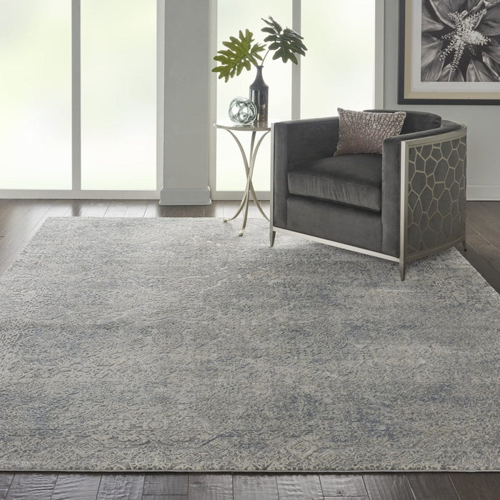 Nourison Rustic Textures RUS09 Tappeto azzurro avorio