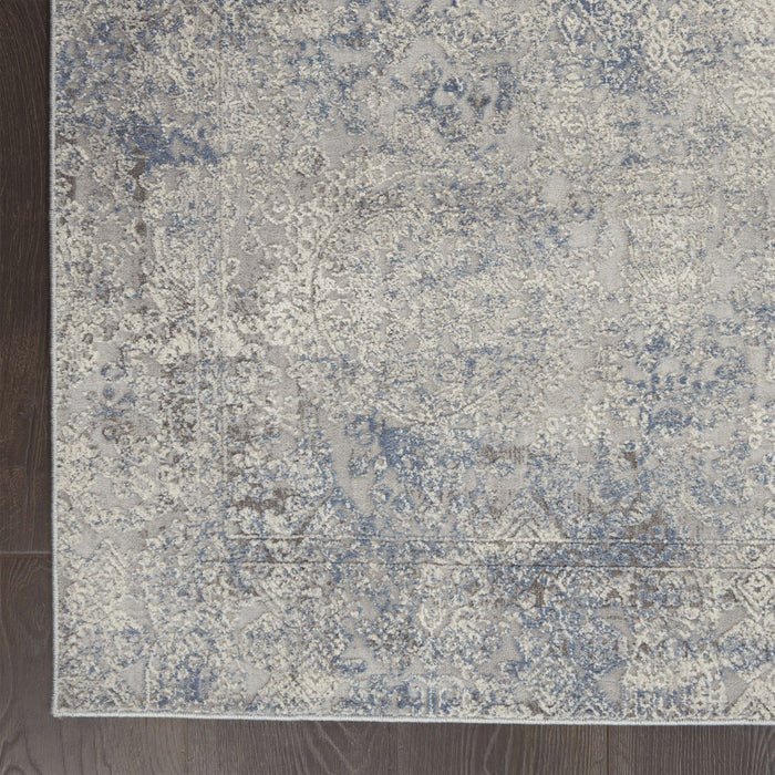 Nourison Rustic Textures RUS09 Tappeto azzurro avorio