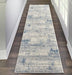 Nourison Rustic Textures RUS10 Tappeto runner blu avorio