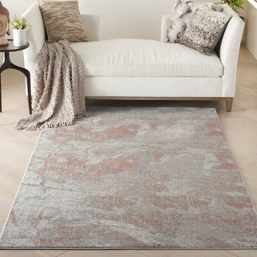 Tappeto Nourison Rustic Textures RUS15 Grigio chiaro / Ruggine