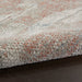 Nourison Rustic Textures RUS15 light Grey Rust Runner Rug