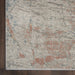 Nourison Rustic Textures RUS15 light Grey Rust Runner Rug