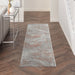Nourison Rustic Textures RUS15 light Grey Rust Runner Rug
